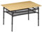 Campout Campingtisch - 100 x 65 x 65 cm - Klappbarer Gartentisch - Campingtisch Mit Schrank - Klapptisch - 6 Personen - 3-Fach Höhenverstellbar - Inkl. Tragetasche - Bambus