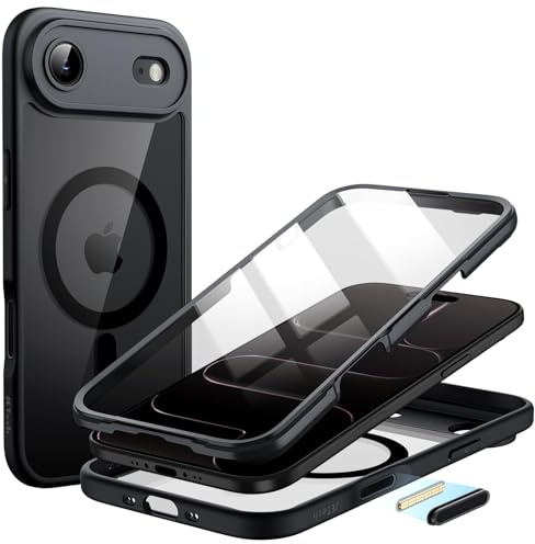 JETech Case for iPhone Air, 360° Protection, Black