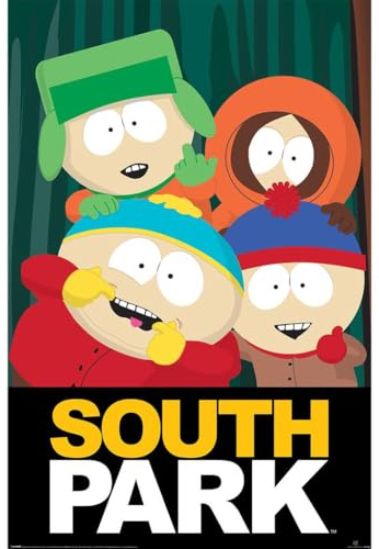 Pyramid International Official Maxi Poster – South Park (Group) | Decorative Wall Art | 61cm x 91.5cm Poster for Bedrooms, Dorms & Fans, Vibrant Cartoon Colors
