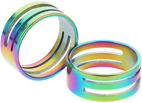 Edelstahl Ringverschlusswerkzeug 2 Stück Öffner und Schließer für Schmuck | 17 Mm Innendurchmesser, 4 Nuten, Rundes Format, für Bastel und Reparaturprojekte
