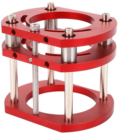Spacnana Oberfräsen-Hebesockel, Höhenverstellbares Fräswerkzeug aus Aluminium mit 51 Mm Hub für Holzbearbeitungsprojekte