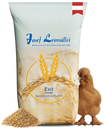 Leimüller Seidenhühnerfutter mit Garnelen Körnerfutter Hühner Legehennen | Maisfrei, 100% gentechnikfrei, staubfrei, für Seidenhühner, Zucht & Legehennen