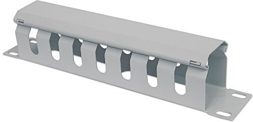 Intellinet Gestion des câbles pour armoires 48,3 cm 19 1 HE Passe-câbles de 25,4 cm avec Ouverture Gris