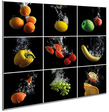 Ceramic Induction Hob Protector Cover 60 cm x 52 cm | Kitchen Wall Splashback | Large Chopping Board | Universal Tempered Glass Panel | Worktop Saver | Food Preparation | Sink Cover | by semUp