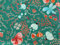 Viskose Stretch, Muster Blumen als Meterware, 50 cm