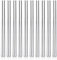 IQCWOOD - Palillos de metal, 10 pares de palillos planos de acero inoxidable, palillos de metal reutilizables de alta calidad, juego de palillos coreanos ligeros para lavavajillas de 8.66 pulgadas,