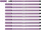 Stabilo Pen 68 - Pennarello Premium - Confezione da 10 - Malva Chiaro