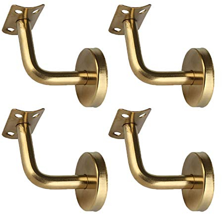 ETOPARS 4 Stück Handlaufträger Edelstahl Handlaufhalter Handlauf Halterung Treppengeländer Handlaufstütze mit Abdeckrosette für Wandhalter