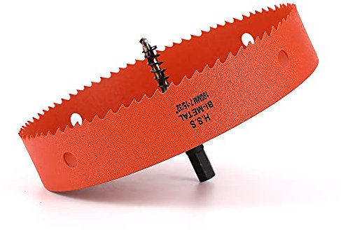 Dribotway 190mm 7-31/64'' Bi-Metal Hole Saw, High Speed Steel, Cutting Circular Holes, for Wood and Metal, Drills Wood, Plastic, Plywood