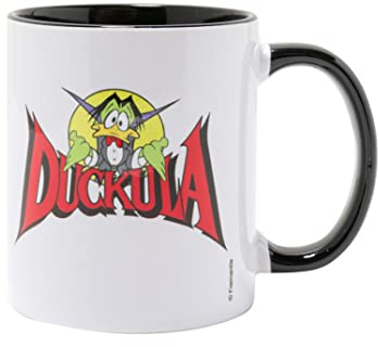 Count Duckula Black Handle Mug