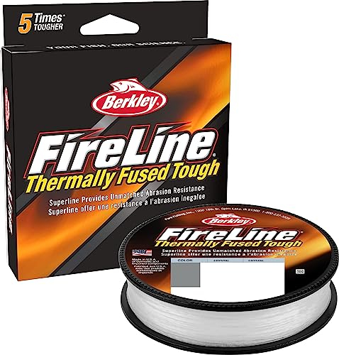 Berkley FireLine® Fused Original - 8-Strand Superline, Ultra-zähe & Abriebfeste geflochtene Angelschnur für Feingefühl und geschmeidige Würfe, Crystal, 0.20mm, 30.58 lb|13.9 kg, 164yd|150m