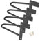 HUOLE Pieds Epingle DIY Pieds pour Table-Pieds de Meuble en Métal Noir Remplacement Pieds pour Table Chaise Meuble-Pieds de Table Basse en Épingle à Cheveux 3 Tiges, Meuble Scandinave 4pcs (30cm)