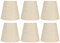 Joyzan Lampenschirm, E14 Stoff Tischlampen Tischlampenschirm Nachttisch Wandleuchte Kristall Kronleuchter Aufstecken Kleine Barrel Modern Simple Clip on Lampshades Kerzenlicht Kerzenbirnen Hängelampe