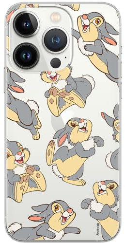 ERT GROUP mobile phone case for Iphone 13 PRO original and officially Licensed Disney pattern Thumper 003 optimally adapted to the shape of the mobile phone, partially transparent