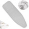 WInara BüGeltischbezug Ersatzbezug for Bügelbrett, Bügeltischbezug for Dampfbügelstation extra Dickes gepolstertes, Bügelbrett-Schutztuch max 122x38cm (Color : Silver, Size : 36x13in(92x33cm))