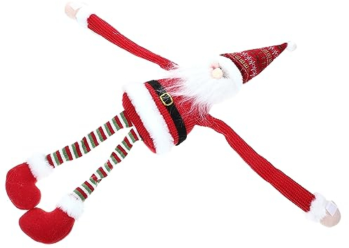 TOYANDONA Feiertagstürklinkendekoration Weihnachtsschmuck Zum Aufhängen Weihnachtsbaumschmuck Aus Weihnachtsvorhang-Raffhalter Weihnachtsmann-türhänger Gestrick Weihnachten Plüschtier