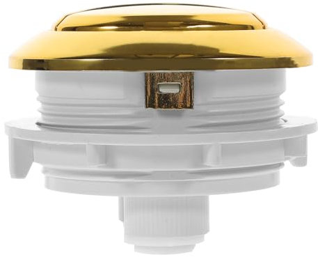 HOMSFOU Botón Pulsador Para Inodoro Botones De Tanque De Inodoro De Plástico Dorado Botón De Descarga Para Inodoro Reemplazo De Botón De Inodoro Botón Ajustable Para Tanque De Agua De