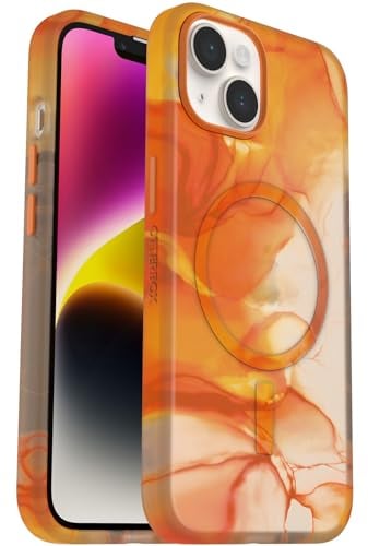 OtterBox Slim and Sturdy Series Case for iPhone 14 for MagSafe, Shockproof, Drop Proof, Ultra-Slim, Protective Thin Case, Tested to Military Standard, Orange