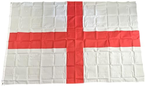 NWFlags 8ft x 5ft England Flag | 75d Premium Polyester Giant St Georges Cross Flag | 2 Eyelets