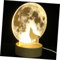 UPKOCH Wolf Nachtlicht Led Tischlampe Mit Holzsockel Usb Dekorative Lampe Für Schlafzimmer Und Kinderzimmer Warmweiß