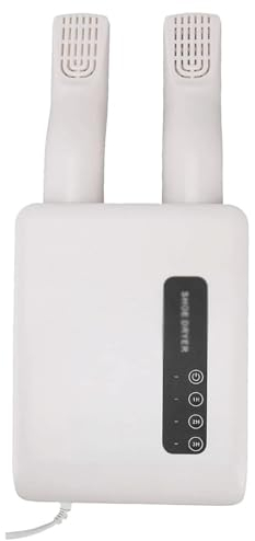 RGYYGR 360 ° Réglable Séchoir À Chaussures W / 1H / 2H / 3H Timed Séchoir À Chaussures Rack Léger Abs Boot Ultra Silencieux Pieds Chauds Séchoir À Chaussures/White