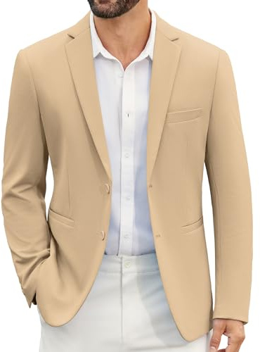 COOFANDY Herren Sakko Casual Leichte Sport Anzugjacke Blazer 2 Knöpfe Regular Fit Hochzeit Sakkos