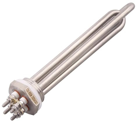 Elemento Calefactor De Agua Elemento Calentador De Agua Solar De 300 W Y 600 W, BSP/NPT, Calentador Eléctrico De CC De 12 V/24 V/36 V/48 V, Resistencia De Acero Inoxidable 304 CalefaccióN Eficiente(Bs