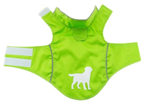 Wasserdichter Hunderegenmantel Verstellbare Teddy Hunderegenmäntel Reflektierende Hunderegenmanteljacke Regenjacken Hunderegenmantel kleine, mittlere (Grün)