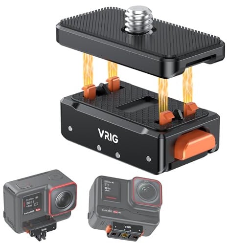 VRIG Magnetic Base für Insta360 Ace/Ace Pro/Ace Pro 2 Magnetic Quick Release Adapter Stativ Adapter Halterung mit 1/4 Verlängerung Halterung