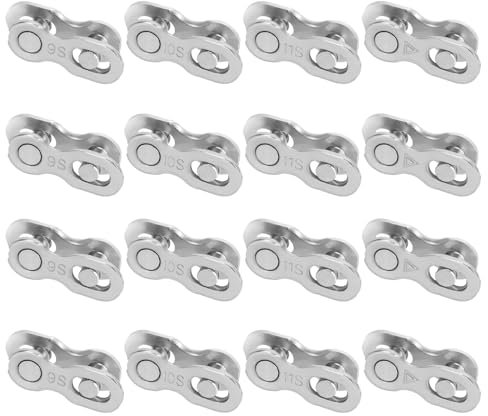 8 Pairs Bicycle Missing Link, 6/7/8/9/10/11 Speed Bicycle Chain, Cycling Chains Reusable, Anti Rust Steel Bike Derailleur Chain, High Strength Manganese Steel Cycling Chain for Road Mountain Bike