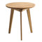 Kleiner runder Esstisch aus massiver Eiche, modernes Mid-Century Möbel für Küche und Esszimmer, Massivholztisch, runder Tisch für kleine Räume