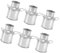 Zerodeko 6 Pièces Mini Vase Galvanisé Rustique Chic Petit Seau en Métal Maison De Poupée Vase À Plantes Pot De Lait Récipient De Bonbons pour Les Décorations De Paysage De Micro Jardin