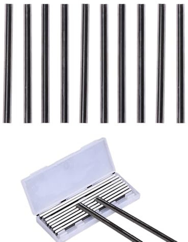 Verazquy 10 Pcs 82mm Reversible Planer Blades, HSS, Compatible with Makita, Bosch, Hitachi, Black & Decker, DeWalt, Trend, Elu, Electric Planers, Woodworking DIY Tool