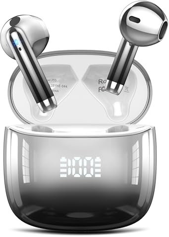 Cuffie Bluetooth, Auricolari Bluetooth 5.3 con Driver 14.2mm Stereo, 2025 Mini Cuffie Wireless In Ear con 4 ENC Mics Cancellazione Rumore, 40 Ore di Riproduzione, Cuffiette IP7 Impermeabili, Nero