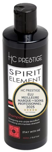 HC Prestige Shampoing Anti-Chute & Pousse – Romarin & Gingembre – 96% Naturel, Sans Sulfate & Silicone – Volume & Densité Cheveux Fins – Professionnel, Made in France – 300ml