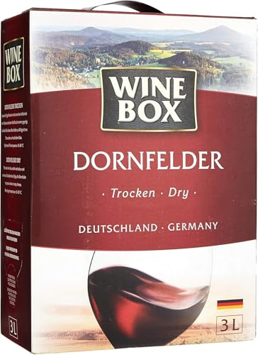 Wine Box Dornfelder Landwein Rhein trocken Bag-in-Box (1 x 3 l) | 3 l (6er Pack)