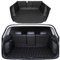 MENGLX Auto Leder Kofferraummatten für Seat Seat Tarraco (7seats) 2019-2024,Cargo Schutzmatte,Kofferraum Innenraum ZubehöR,All Inclusive,rutschfest wasserdichte Kratzfest,Black