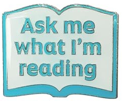 Reading Themed Metal Pin Badge | Bookish Enamel Lapel Pin | Gift for Book Lovers & Avid Readers