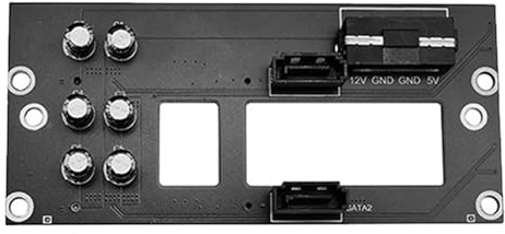 Zkydhbd Placa adaptadora de chasis de disco duro de 2 bahías de 2.5/3.5 pulgadas, placa de almacenamiento para servidor, panel reemplazable