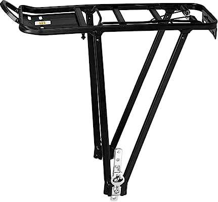 budebuse Hinterer Fahrradträger Mountainbike Fat Tire Cargo Aluminiumlegierung Ausrüstungsträger Fahrradständer Haken Hängender Draht Rückenlehne Beinbasis Sattel Federklemmenhalter Adapter