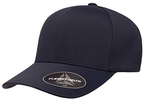 Flexfit Herren Delta Seamless Cap Baseballkappe, Dunkles Marineblau, S/M