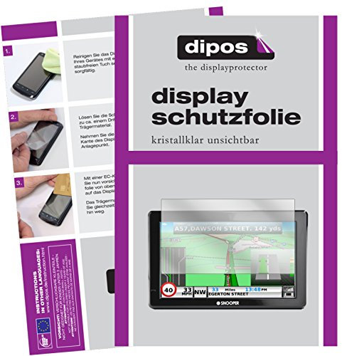 dipos I 3X Schutzfolie klar kompatibel mit Snooper Truckmate S8000 Folie Displayschutzfolie