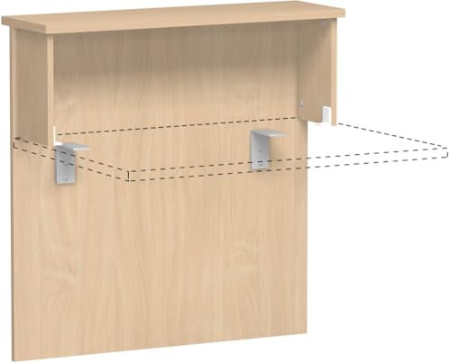 Vorwandelement gerade, zur Befestigung an Tischfront, mit Montagematieral, für Tischbreite 1000, Buche