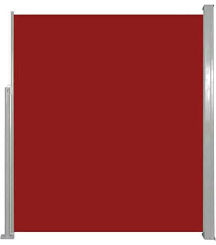 vidaXL Auvent Latéral Rétractable 160x500 cm Rouge Jardin Brise-Vue Store