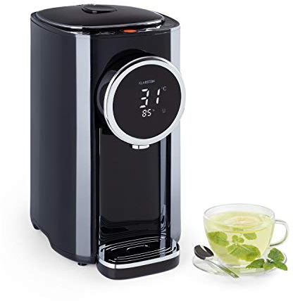 Klarstein Hot Spring Plus hot Water Dispenser, Water Tank: 5 litres, Large LCD-Display, temperatures: 45-95 °C, Stainless Steel Water Tank, Dry & overheating Protection, Child Lock, Black
