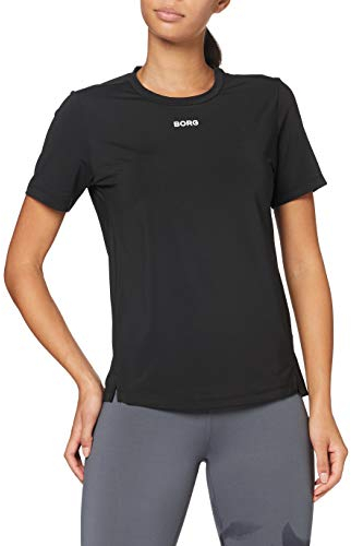 Bjorn Borg Damen Tee Cato T-Shirt, Schwarze Schönheit, 40