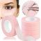 5 Rollen Wimpern Tape, Kalolary Rosa Tape Wimpernverlängerung Band, Wimpern Isolations Klebeband, Wimpernband für Wimpern Lash Extension Wimpernverlängerungswerkzeuge (0,5 Zoll x 10 Yards)