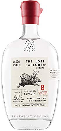 The Lost Explorer Mezcal - Messicano, Prodotto con 100% Agave Espadìn, Dolce ed Erbaceo, 42%, Bottiglia in Vetro da 750 ml