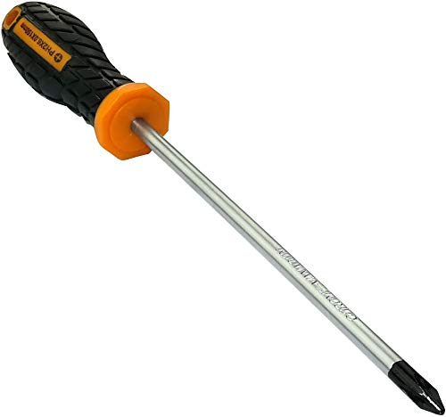 AERZETIX - Destornillador empotrado Cruciforme PH2 6x150mm para Tornillo Phillips - Punta Imán/Magnético - Mango Antideslizante Bi-Materia - Hoja de Acero/CR-V/ - C45688