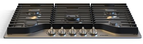 ThermoMate Heavy 36 Inch Gas Cooktop with 5 Italy Sabaf Power Burners, Built In Stove Top of 304 Stainless Steel, Gas Hob NG/LPG Convertible, Cooker with Thermocouple Protection CSA Certified